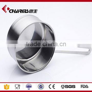 Stainless Steel Milk Pan With Glass Lid FDA SGS With Energy Saving Encapsulated Bottom photo-4