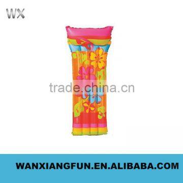 Promotional pvc inflatable water floating mattress