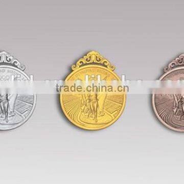 Custom gold silver bronze medals, gold silver bronze medallion