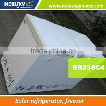 DC BR233F solar single temperature control freezer refrigerador