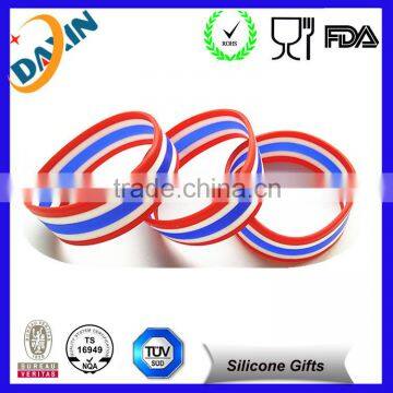 Colorful Promotional Gifts Silicone Bracelets With Logo Printed
