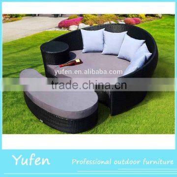 best waterproof fabric rattan bed sofa modern furniture design