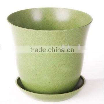 100%biodegradable colorful decorative bamboo fiber flower pot