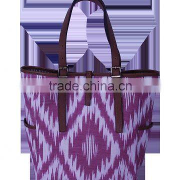 Ikat Bag - Tote Bag - Shoulder Bag - Pink Bag - Lady Bag