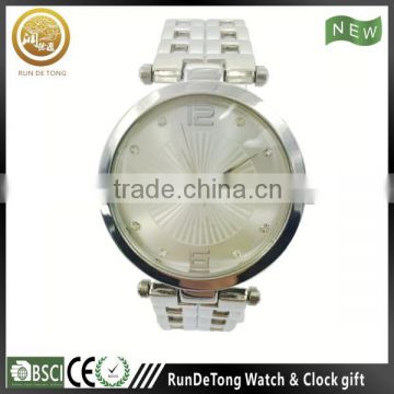 Silver set classic alloy watch for women