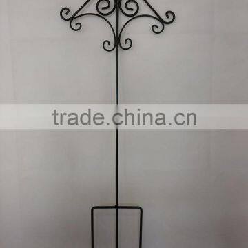 free standing metal garden shepherd hook