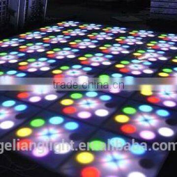 2016 Hot selling and cheap led flower dance floor DJ lighting DMX portable led dance floors for sale wedding decoration