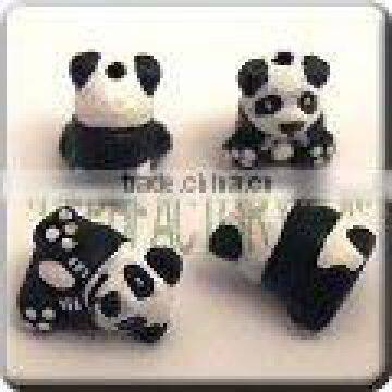 Ceramic small animal shape bead - Panda