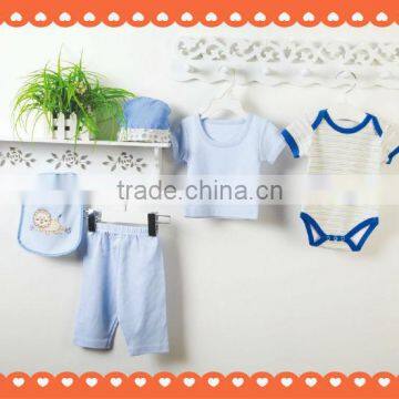 5 pcs baby clothes set mesh bag