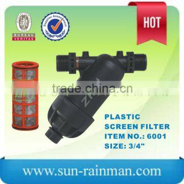 3/4" Plastic Irrigation Technical Screen Filter