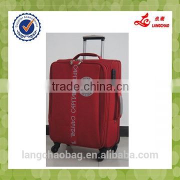 Alibaba Four Spinner Wheels Red EVA Durable Cheap Trolley Bags