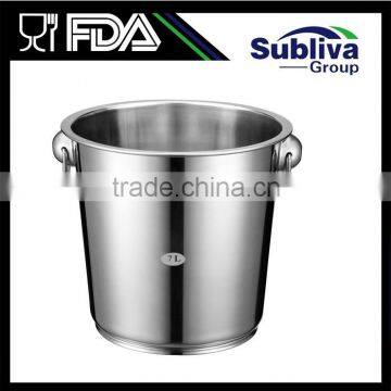 7.0L Stainless Steel Ring Handled Champagne Bucket                        
                                                Quality Choice