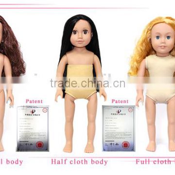 Custom & wholesale american doll model dolls custom nude girl doll