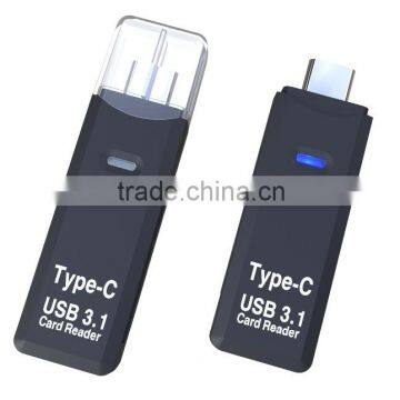 Hot --Mini USB Type C Single SD Card Reader