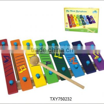 New Wooden Harp/Xylophone Musical Instrument Knock Piano Kids Toys