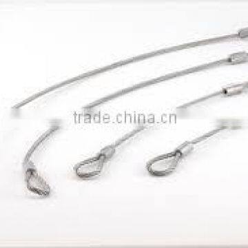 stainless steel wire rope with eyelets