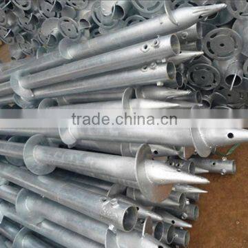 OEM high quality hot galvanized Solar Energy Ground Spiral pile,screw pile