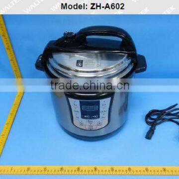 SAA 6L 1000W Basic Cheap 4 Digital Display Stainless Steel Housing Electric 8 Cooking Functions Electric Pressure Cooker photo-4