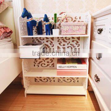 White Cheap Modern Wooden Storage Shelf photo-4