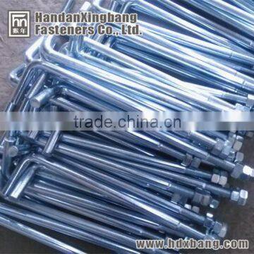 L anchor bolt with nut and washer made in china handan