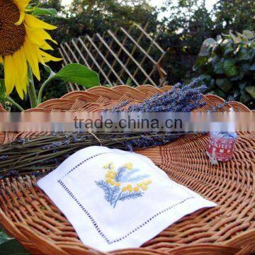 embroidery lavender bag