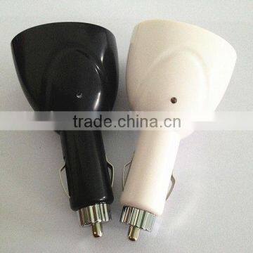 Universal dual USB car charger adapter with 12 V car cigarette plug