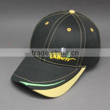 CUSTOM EMBROIDERY LOGO CUT SWEN BRIM SPORTS CAP