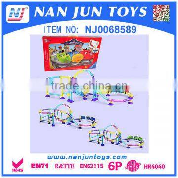 DIY electric plastic railway toy for kids