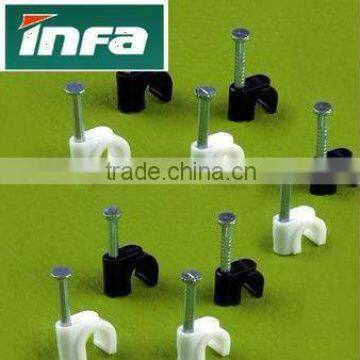 stainess steel flat /circle /square cable clips