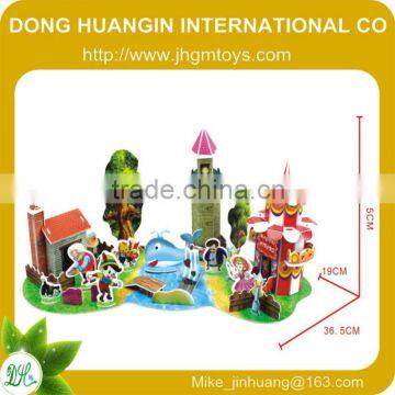 New design building 3d paper model puzzle