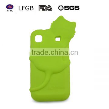 new design cat shape environmental silicone cell phone case