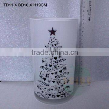 wholesale high quality white glass vase with different shapes