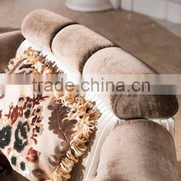 Antique Solid Wood Fabric European Classic Style Furniture AL041