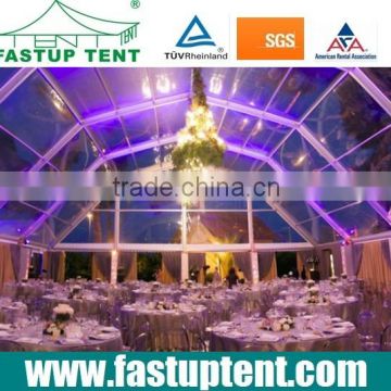 Clear Polygonal Party Tent for Banquet Event