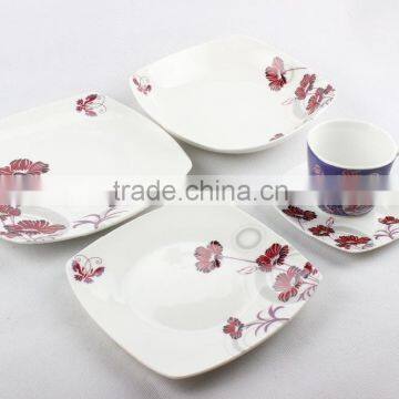 Bone China Dining Ware, 20pcs Super White Dinner Set photo-4
