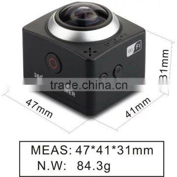 CUBE 360 Mini WIFI sport action camera H.264 Video camera 360x190 Large Panoramic Shot action Camera sport cam 1080p wifi