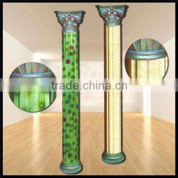 Frp Decoration marble tone none PU Roman Column /Home decor/indoor plastic decorative column