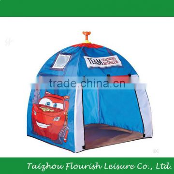 Pop Up Indoor Kids Play Tent With Cars Cartoon Printing