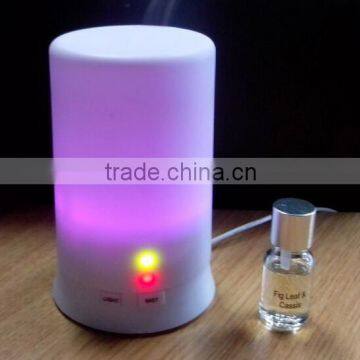 Candle shape USB rechargeable plastic portable scent air aroma diffuser with colorful led light
