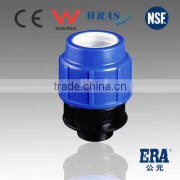 WRAS Approved PP Compression Fitting Male Thread Socket