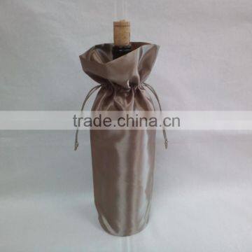 elegant single wine gift satin bag drawstring