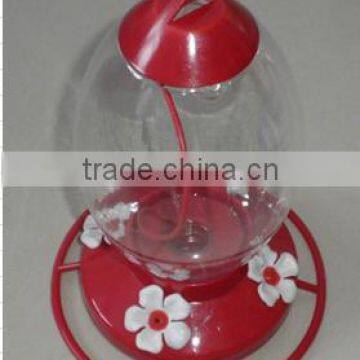 2016 new product !940ml transparent body ,red base, bird-feeder