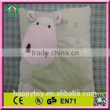 Hot!!! HI CE 2015 lovely Promotional cute animal logo throw pillow ,soft plush toys