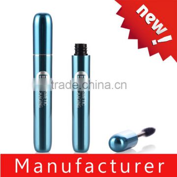 2016 hot sale shiny blue aluminum tube for cosmetics mascara