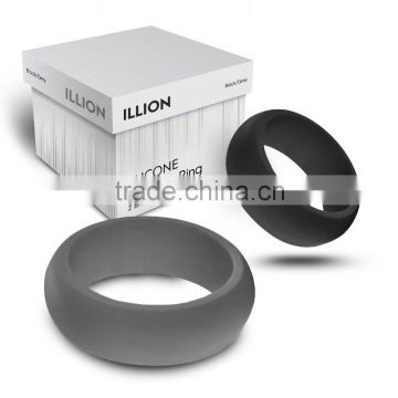 The Original Silicone CNC Wedding Band Ring (Men's and Women's, Assorted Band Colors)