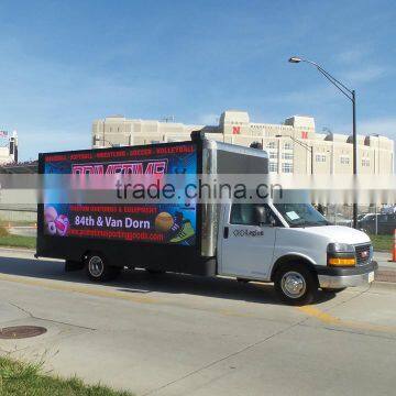 Modern advertising vehicles Mobile platform led truck outdoor display led screen roadshow