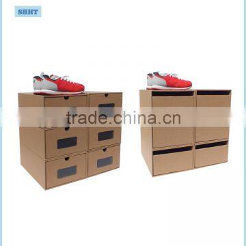 Hot Sale Packaging Folding Shoe Paper Box With Clear Window photo-5