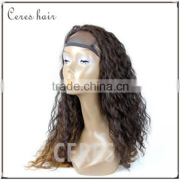 Lace Front Spiral Curl Afro Wig Ombre High Temperature Fiber Curly Wig With Cheap Price photo-5