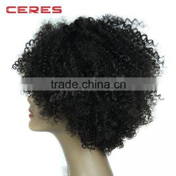 Overnight Delivery Cheap Wholesale Price 100 High Temperature Fiber Synthetic Lace Front Wig for Black Women Kinky Curly Quality Choice photo-3