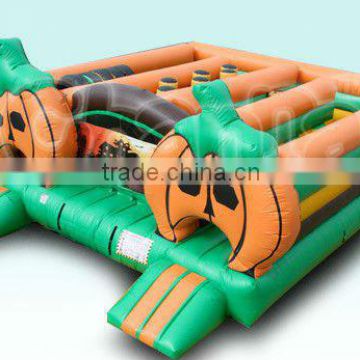 Halloween Inflatable Obstacle Game/Pumpkin Inflatable Obstacle